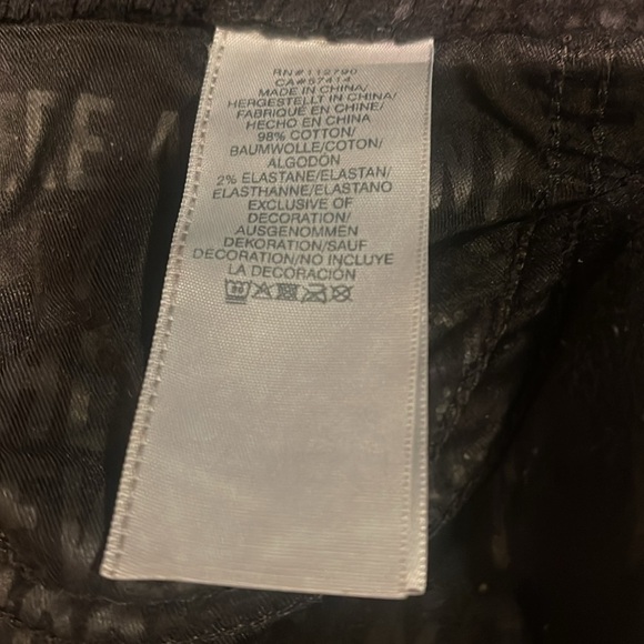 True religion Halle mid rise super skinny black trendy stretch corduroy jeans 31 - Picture 5 of 6